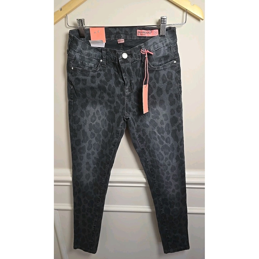 BLANKNYC Girls' Leopard-Print Skinny Pants Big Kid Size 12